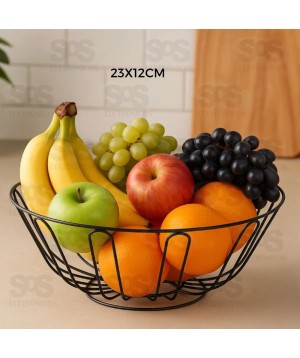 Fruteira de Mesa Aramado Preto Onyx 6283