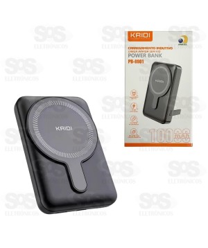 Carga Extra 10.000mAh Por Indução Kaidi PB-8901
