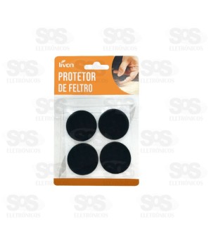 Protetor Feltro Autoadesivo 4 Unidades 3,8cmx3mm 6108