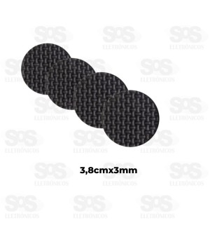 Protetor Borracha  Autoadesivo 4 Unidades 3,8cmx3mm 6111