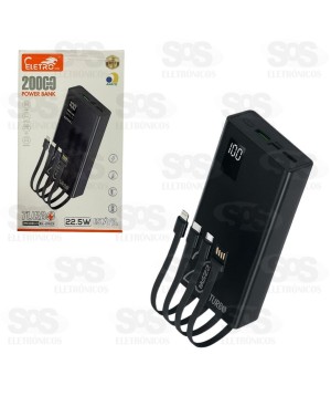 Carga Extra 10.000mAh Com 4 Cabos e Lanterna Altomex AL-767