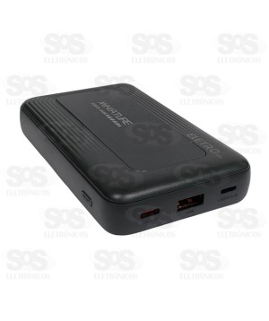 Carga Extra 20.000mAh 3 Interfaces Eletromex EL-2942