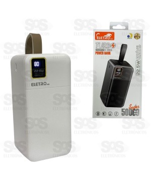 Carga Extra 50.000mAh Painel Digital Com Lanterna Eletromex EL-2968