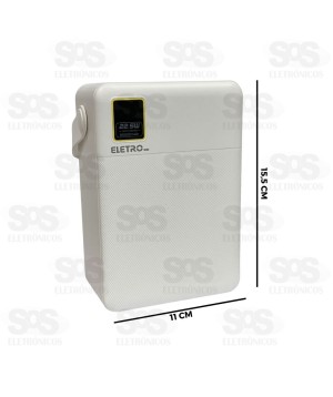 Carga Extra 80.000mAh Painel Digital Com Lanterna Eletromex EL-2970