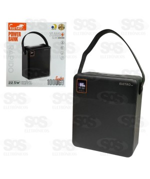 Carga Extra 100.000mAh Painel Digital Com Lanterna Eletromex EL-2971