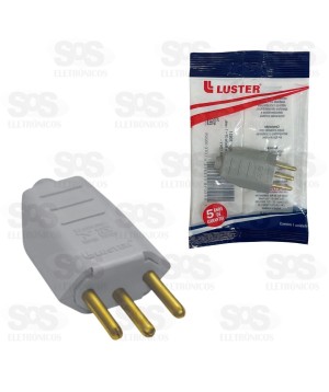 Tomada Plug Macho 2P+T Luster 10631