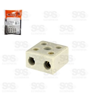 Conector Porcelana 10MM 2P 1 Unidades Foxlux 24.05