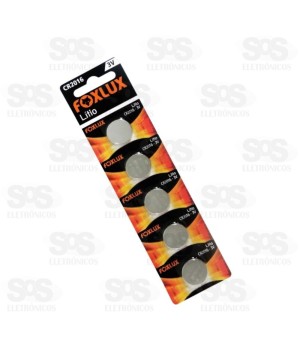 Bateria Moeda 2016 3V Cartela Com 5 Unidades Foxlux 95.11