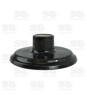 Plafon de Plástico Preto Com Bocal de Porcelana 4A/250V 40.14-P