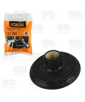 Plafon de Plástico Preto Com Bocal de Porcelana 4A/250V 40.14-P