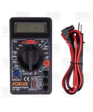 Multímetro Digital Com Cabo Foxlux 30.01