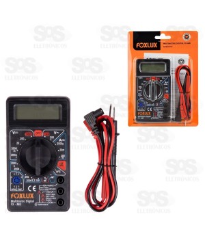 Multímetro Digital Com Cabo Foxlux 30.01