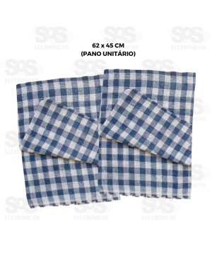 Saco Alvejado Pano Xadrez 62x45CM Esponflora 7187