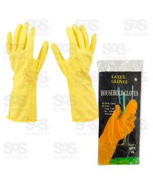 Par de Luva Multiuso Amarela XL