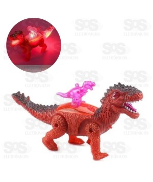 Dinossauro Anda Emite Som E Luz TK-2346