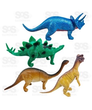 Dinossauros De Plástico Com 4 Peças Toy King TK-AB8249