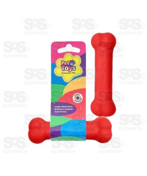 Ossinho Mordedor Liso 9,5cm Cores Variadas Pet Toys 2640