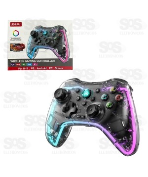 Controle Sem Fio Transparente PC/Video Game/Celular LH-3