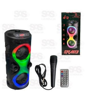 Caixa De Som Bluetooth 10W LED RGB KTS-4211