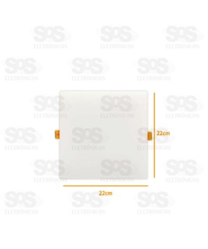 Painel Quadrado Borda Infinita 2 em 1 LED Branco 32W Black+ Decker BDPD3200-06