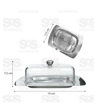 Mantegueira Inox Com Tampa em Plástico Onyx 1166