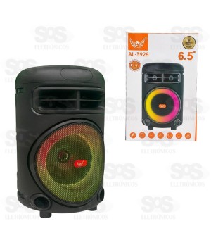 Caixa De Som 120W Iluminação LED Altomex AL-3928