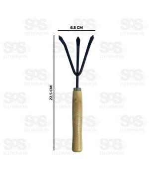 Kit Jardim Pá e Rastelo Com Cabo de Madeira 20018