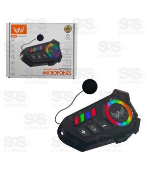 Intercomunicador Fone e Microfone Sem Fio Para Capacete Altomex B08