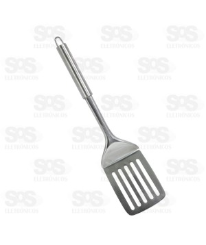 Espátula Vazada Aço Inox Top Útil TOP0769