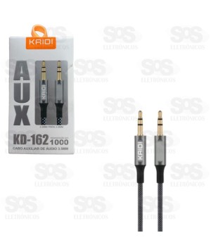 Cabo de Áudio Auxiliar P2 1 Metro Kaidi KD-162