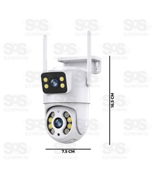 Câmera Dupla De Segurança Inteligente Com Wifi A31 A31(L)