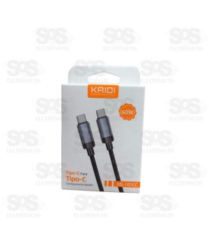 Cabo Type C Para Type C 1 Metro 60W Kaidi KD-107CC