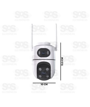 Câmera Dupla De Segurança Inteligente Com Wifi A37