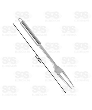 Garfo Trinchante Aço Inox 31,5CM Top Útil TOP0766