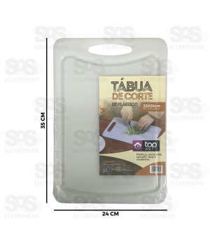 Tábua De Corte Plástico 35x24cm Top Útil TOP1897