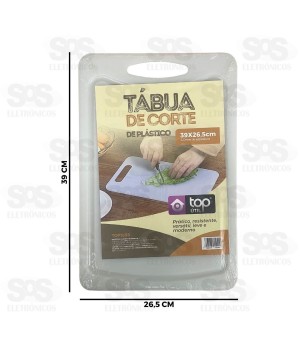 Tábua De Corte Plástico 39x26,5cm Top Útil TOP1898