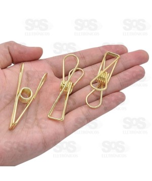 Conjunto 12 Prendedores de Metal Coloridos Top Útil TOP0928