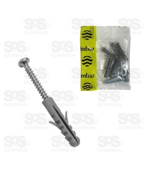  Conjunto Parafusos Com Buchas N8 6 Unidades 90073