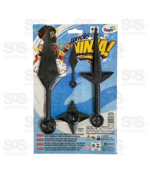 Coleção Ninja Arsenal 4 Peças Mini Toys 6472