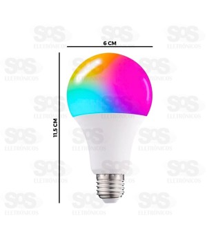 Lâmpada LED Colorida 9W Com Controle Remoto HX7657