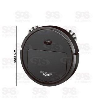 Robô Aspirador de Pó Recarregável Sweepin Robot S616