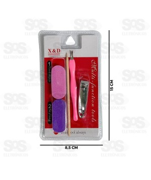 Kit Manicure Cortador De Unha 5 Peças 356-134