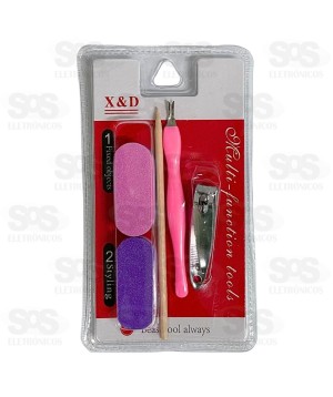 Kit Manicure Cortador De Unha 5 Peças 356-134