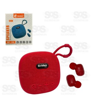 Caixa De Som 10W Com Fone de Ouvido Golden Pro GP-19