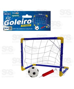 Kit Gol De Futebol Com Bola e Bomba Homeplay 1049