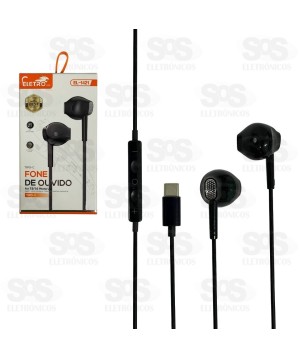 Fone De Ouvido Com Microfone Type C Eletromex EL-1421