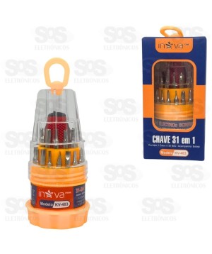 Jogo de Ferramentas Precisão 31 Em 1 Inova KV-483