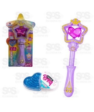 Varinha Encantada Com Brilho Labial Polibrinq MK31