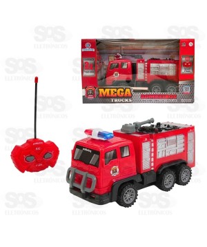 Caminhão Bombeiro de Controle Remoto Polibrinq CAR831