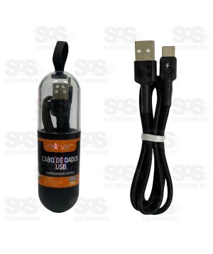 Cabo De Dados Tubo 3.4A Type C 1 Metro Inova CBO-20229